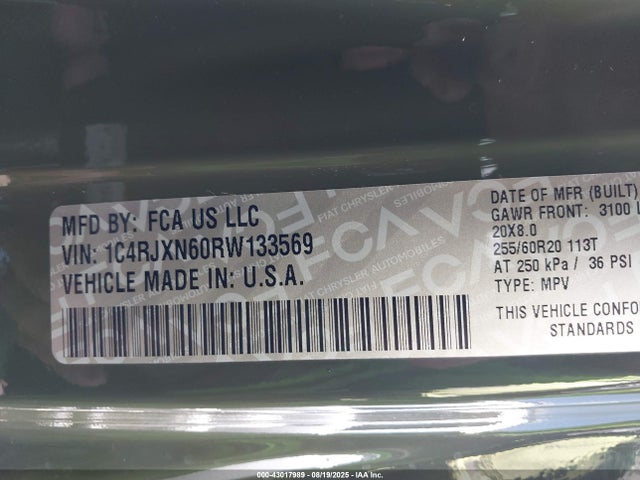 1C4RJXN60RW133569 Jeep 2024