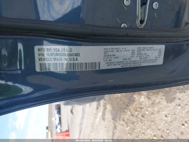 1C4PJMDX0LD641463 Jeep 2020
