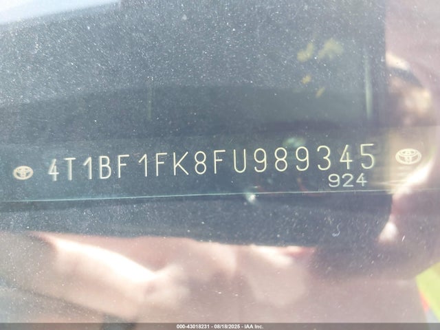 Toyota 2ar-fe 2015 4T1BF1FK8FU989345 Image 9