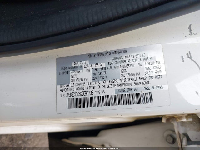 Mazda py 2016 JM3KE4DY3G0698736 Image 9