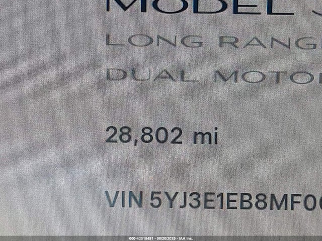 Tesla MODEL 3 2021 5YJ3E1EB8MF064986 Image 15