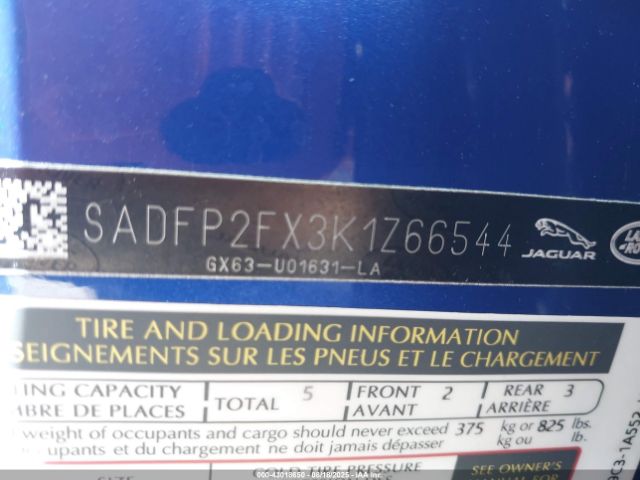 2019 JAGUAR E-PACE SADFP2FX3K1Z66544 Photo 8