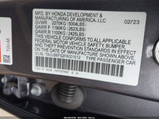 2023 ACURA TLX 19UUB6F52PA001612 Photo 8