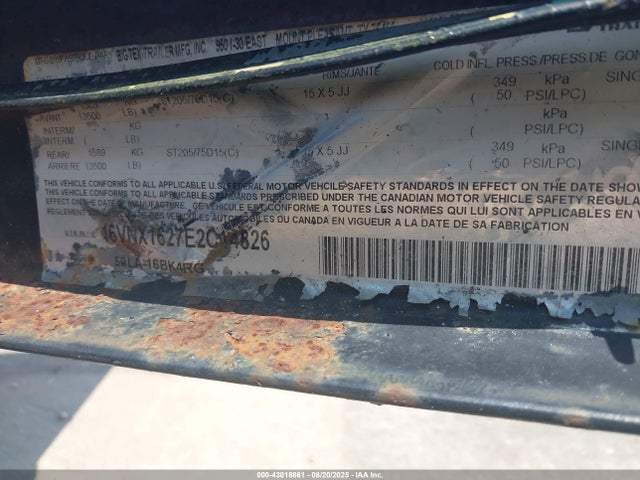16VNX1627E2C14826 Big Tex Trailer Co Inc 2014