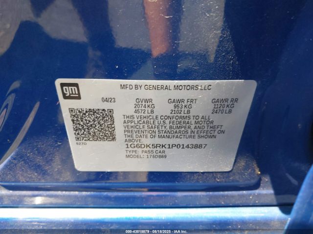 2023 CADILLAC CT4 1G6DK5RK1P0143887 Photo 8