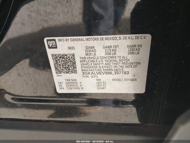 3GKALVEV9ML397783 GMC lyx