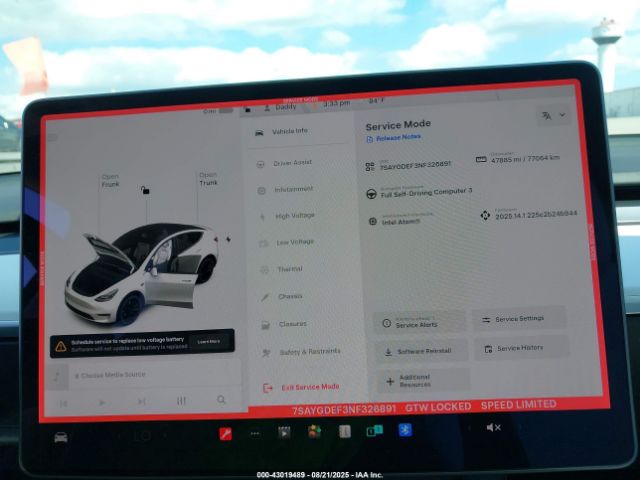 2022 TESLA MODEL Y 7SAYGDEF3NF326891 Photo 6