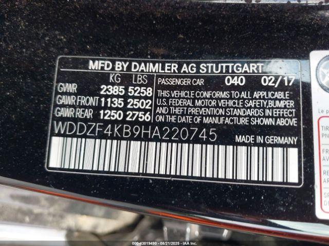 2017 MERCEDES-BENZ E 300 WDDZF4KB9HA220745 Photo 8