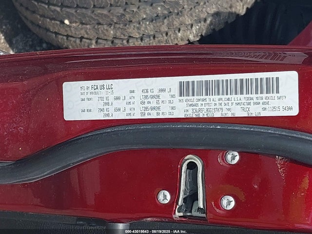 3C6UR5FL8GG197079 RAM 2500
