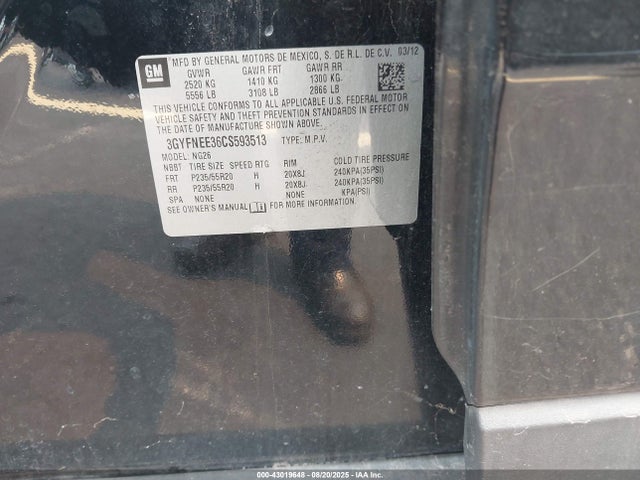 2012 CADILLAC SRX 3GYFNEE36CS593513 Photo 8