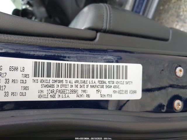 Jeep Grand Cherokee 2014 1C4RJFAG6EC128901 Image 9