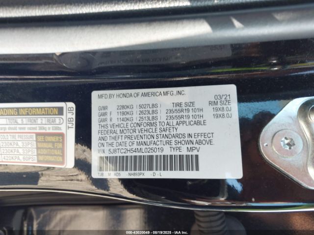 2021 ACURA RDX 5J8TC2H54ML025019 Photo 8