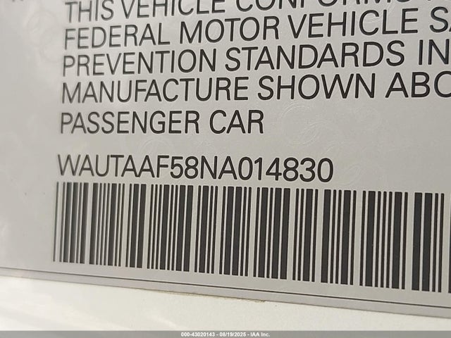 2022 AUDI A5 WAUTAAF58NA014830 Photo 8
