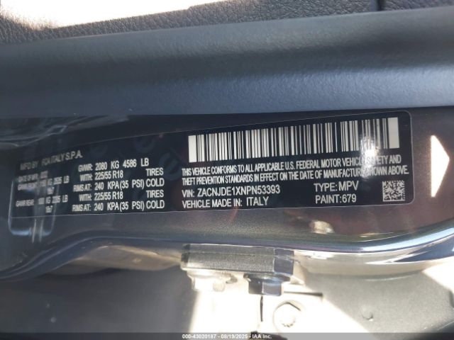 2022 JEEP RENEGADE ZACNJDE1XNPN53393 Photo 8