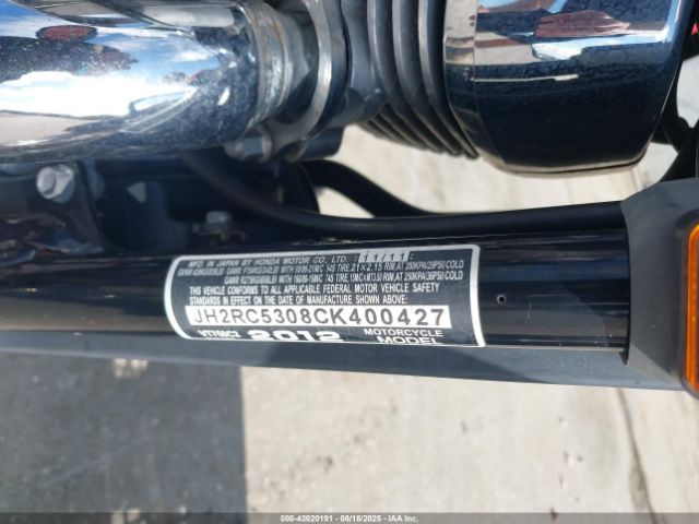 2012 HONDA VT750 JH2RC5308CK400427 Photo 9