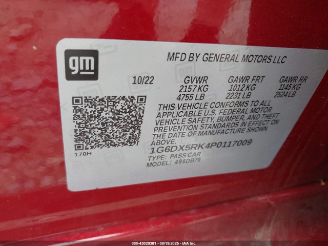 2023 CADILLAC CT5 1G6DX5RK4P0117009 Photo 8