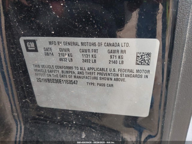 2G1WB5E36E1188547 Chevrolet lfx