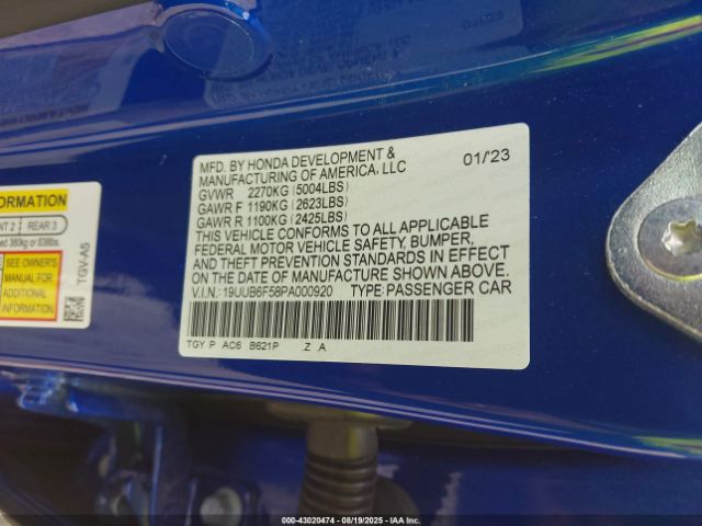 2023 ACURA TLX 19UUB6F58PA000920 Photo 8