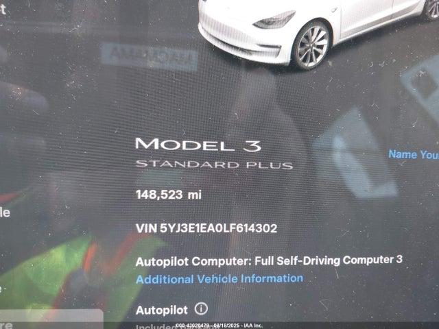 2020 TESLA MODEL 3 5YJ3E1EA0LF614302 Photo 6