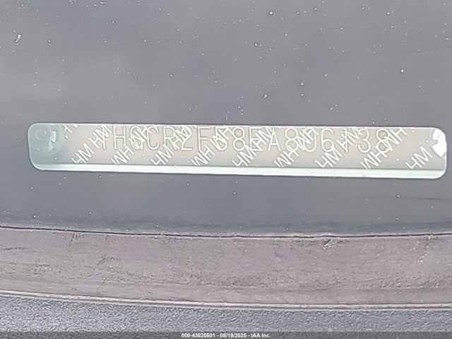 Honda k24w1 2014 1HGCR2F58EA806138 Image 9