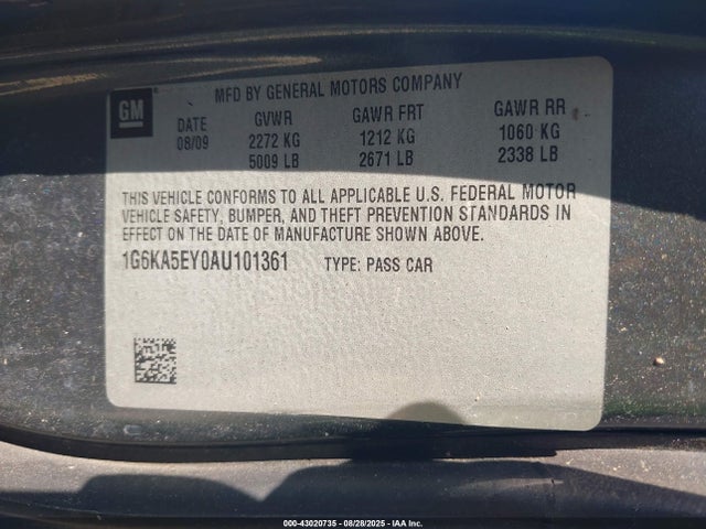 2010 CADILLAC DTS 1G6KA5EY0AU101361 Photo 8
