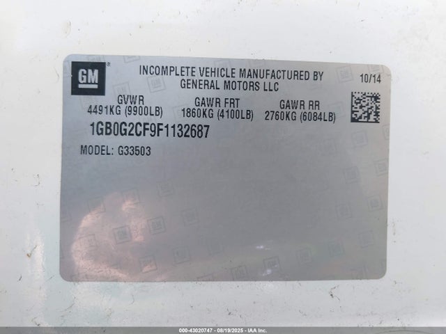 Chevrolet l20 2015 1GB0G2CF9F1132687 Image 8
