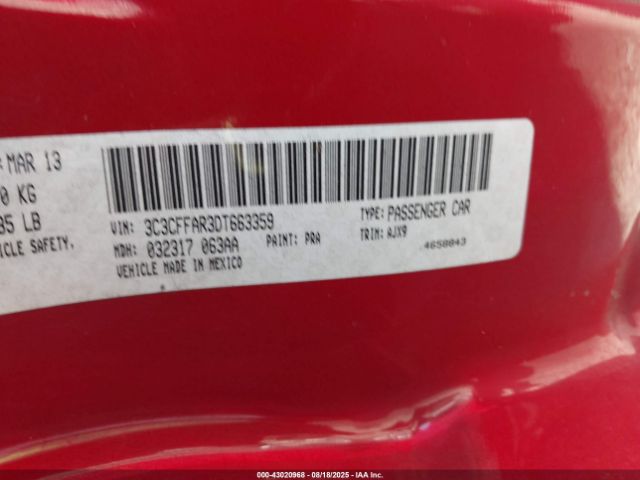 2013 FIAT 500 3C3CFFAR3DT663359 Photo 8