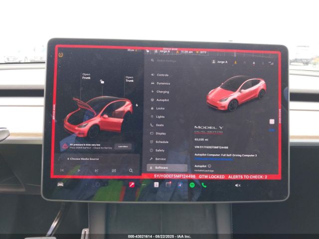 2021 TESLA MODEL Y 5YJYGDEF5MF124498 Photo 6