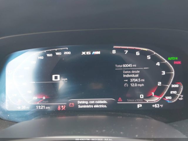 2021 BMW X6 M 5YMCY0C02M9E75436 Photo 6
