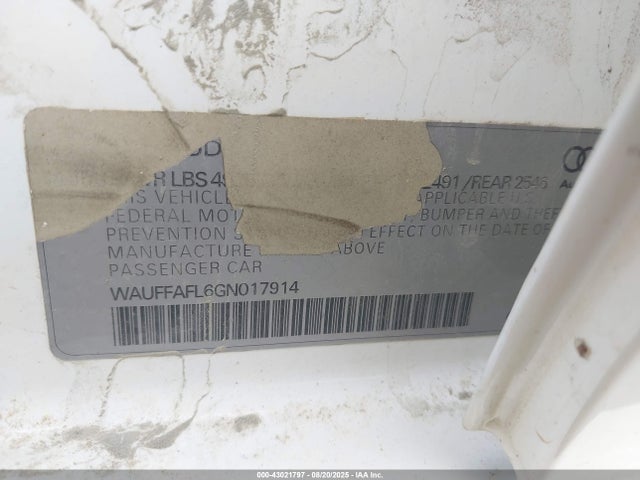 2016 AUDI A4 WAUFFAFL6GN017914 Photo 8