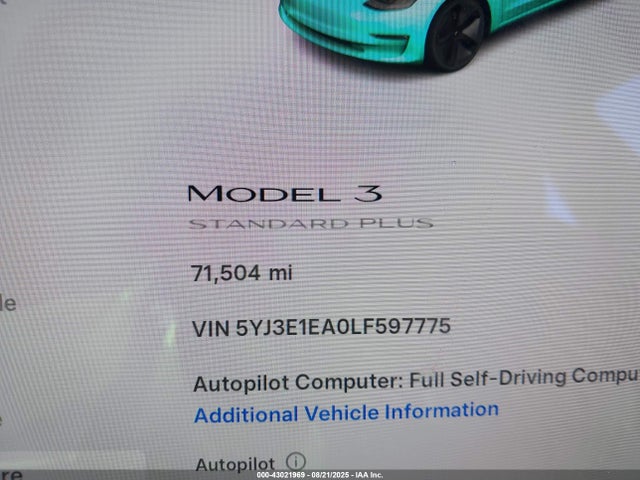 2020 TESLA MODEL 3 5YJ3E1EA0LF597775 Photo 6