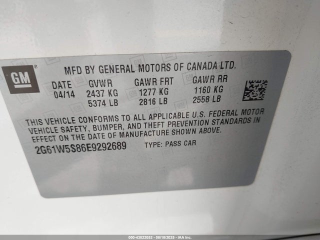 2014 CADILLAC XTS 2G61W5S86E9292689 Photo 8