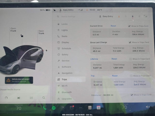 2019 TESLA MODEL 3 5YJ3E1EAXKF308125 Photo 6