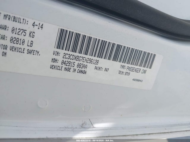 Dodge Charger 2014 2C3CDXBG7EH296128 Image 9