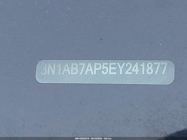 3N1AB7AP5EY241877 Nissan 2014