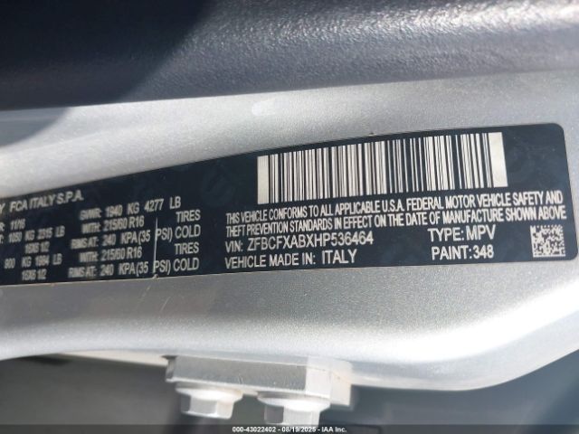 2017 FIAT 500X ZFBCFXABXHP536464 Photo 8