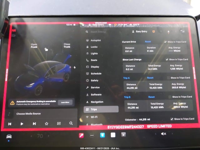 2021 TESLA MODEL Y 5YJYGDEE9MF244327 Photo 6