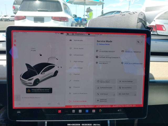 Tesla MODEL 3 2020 5YJ3E1EB8LF803207 Image 7