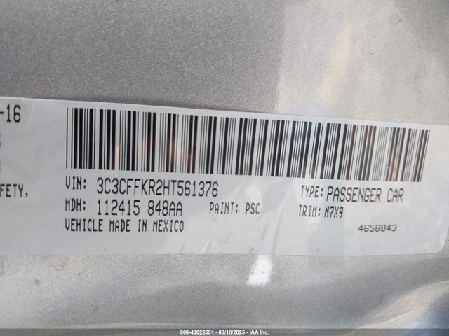 3C3CFFKR2HT561376 Fiat 500