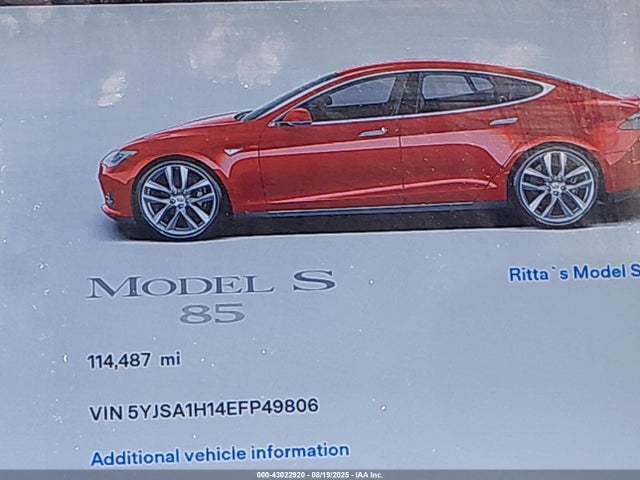 Tesla MODEL S 2014 5YJSA1H14EFP49806 Image 29