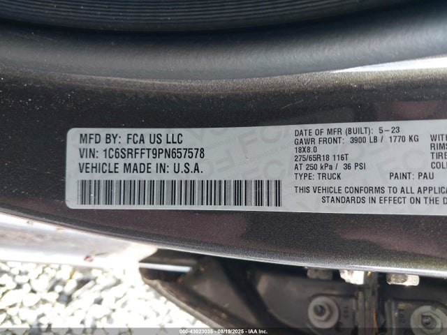 RAM 1500 2023 1C6SRFFT9PN657578 Image 9
