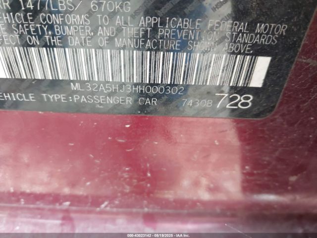 2017 MITSUBISHI MIRAGE ML32A5HJ3HH000302 Photo 8