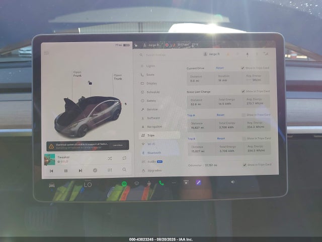 5YJ3E1EA8MF974161 Tesla MODEL 3