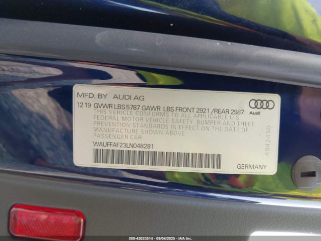 2020 AUDI S6 WAUFFAF23LN048281 Photo 8