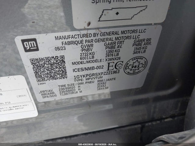 2023 CADILLAC XT6 1GYKPGRSXPZ221963 Photo 8