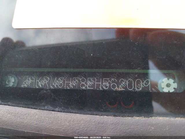 Honda k24z7 2014 2HKRM3H78EH562009 Image 9