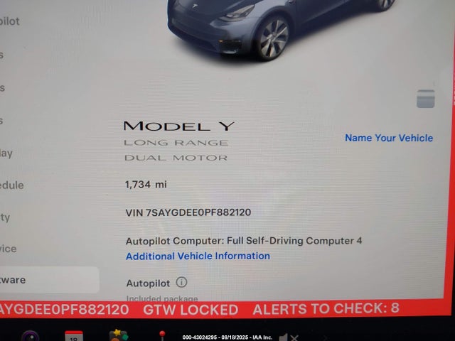 2023 TESLA MODEL Y 7SAYGDEE0PF882120 Photo 6