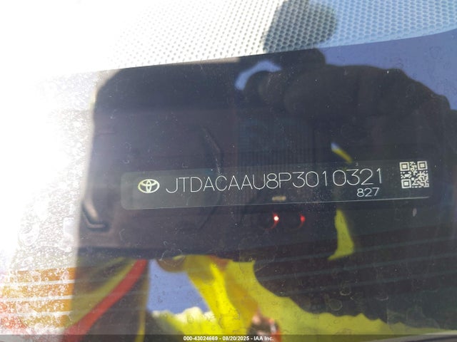 JTDACAAU8P3010321 Toyota m20a-fxs, 1vm