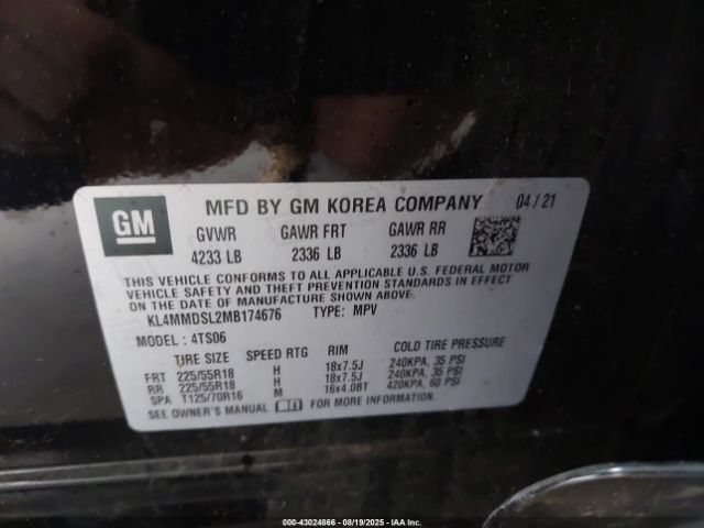 2021 BUICK ENCORE GX KL4MMDSL2MB174676 Photo 8