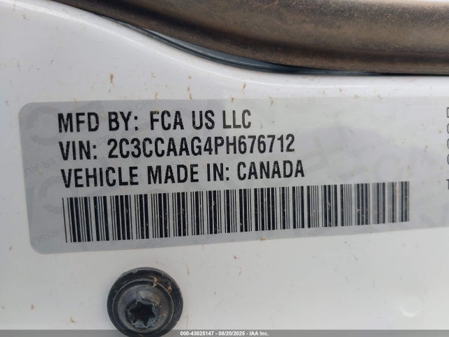 2023 Chrysler 300 Touring მანქანა იყიდება აუქციონზე, vin: 2C3CCAAG4PH676712, აუქციონის ნომერი: 43025147